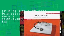 [P.D.F] ICD-9-CM 2007 Professional F/ Physicians Vols 1   2 (Compact) (ICD-9-CM Professional for