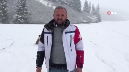 Çambaşı Yaylası Beyaz Örtüsünü Giydi