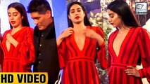 Janhvi Kapoor Looks UNCOMFORTABLE In Deep Neck Dress