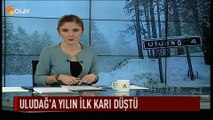 Uludağ'a yılın ilk karı düştü