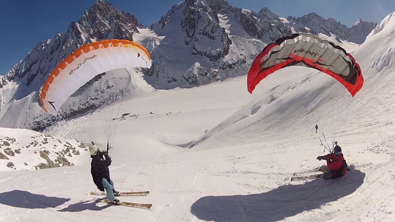 Freeride Day aux Grands Montets, Speed-Riding et fête pour la fermeture.