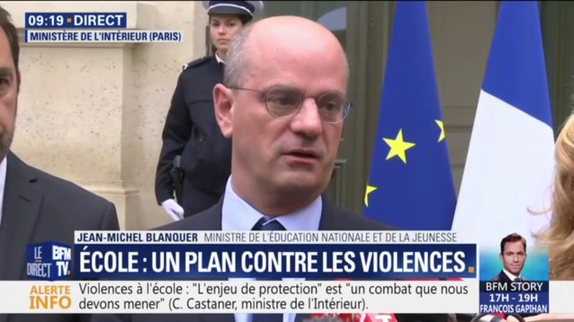 La République, c'est la force sereine. Blanquer juge indispensable le soutien de l'État aux professeurs