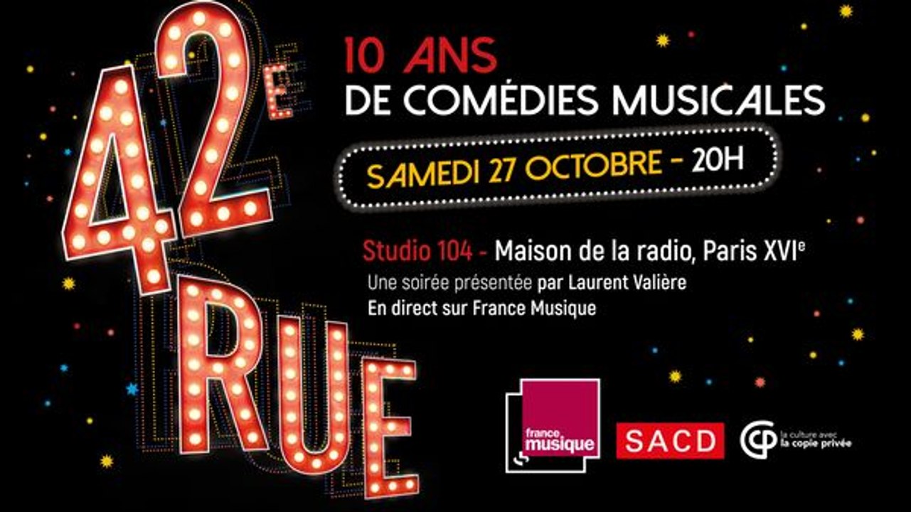 Soirée anniversaire des 10 ans de 42e Rue