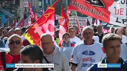 Manifestation à Bordeaux contre la fermeture de l'usine Ford