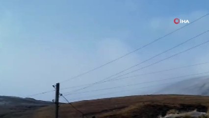 Horasan Dağları beyaza büründü