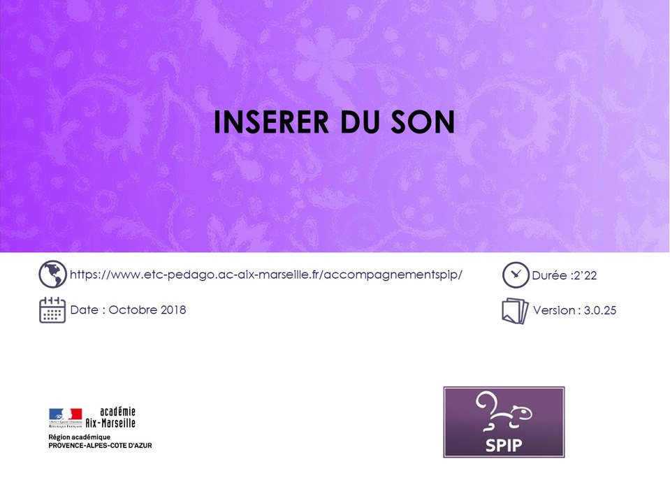 Insérer du son dans un article de SPIP