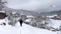 Eğriçimen Yaylası'nda Kar Kalınlığı 30 Santimetreye Ulaştı