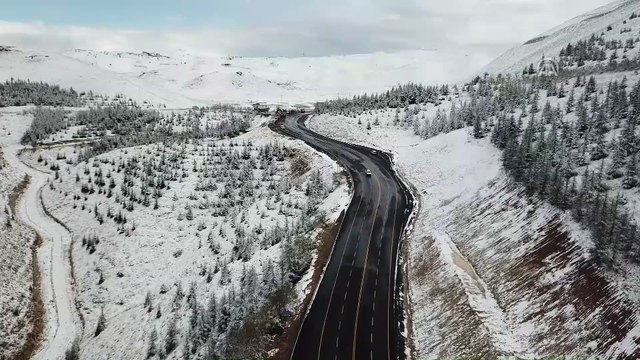 Kar yağışı yurtta etkisini gösteriyor - Drone görüntüleri - KAHRAMANMARAŞ