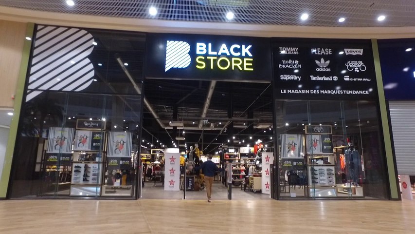 adidas black store