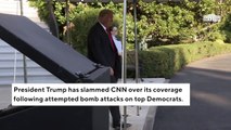 In 3 A.M. Tweet, Trump Lashes Out At 'Lowly Rated' CNN Over 'Blaming' Him For Attempted Bomb Attacks