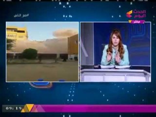 ذهول "مذيعة الحدث" بعد عرض فيديو كارثي لسقوط عقار في سوهاج