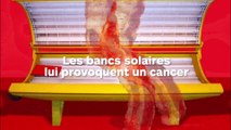 Les bancs solaires lui provoquent un cancer de la peau à la tempe !