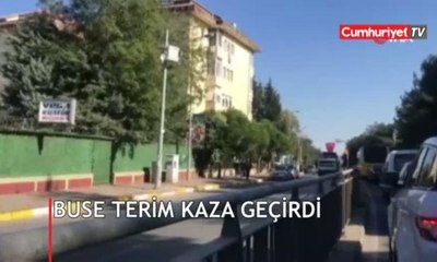 Buse Terim kaza geçirdi