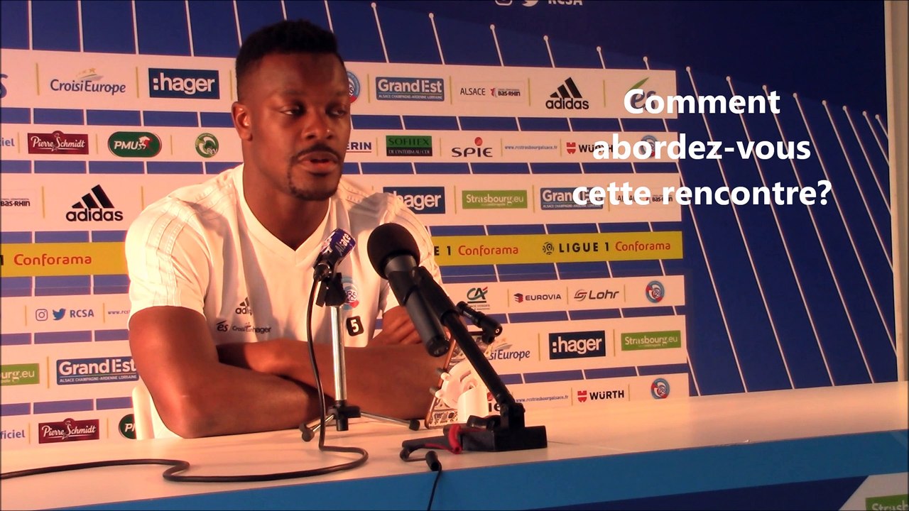 Conférence de presse du Racing Strasbourg avant le déplacement à Guingamp (Ligue 1, saison 2018/2019, 11e journée)