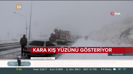 Kara kış yüzünü gösteriyor