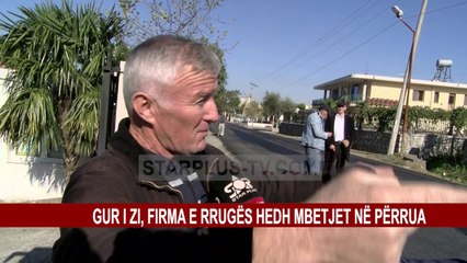 GUR I ZI, FIRMA E RRUGËS HEDH MBETJET NË PËRRUA