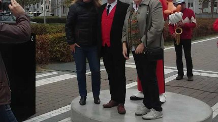 Inauguration de la nouvelle statue Spirou à Charleroi 26/10/2018
