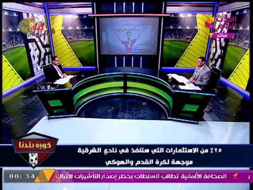 كورة بلدنا مع عبد الناصر زيدان| لقاء مع د. أشرف عبد العليم الحجار مرشح رئاسة نادي الشرقية 13-10-2017