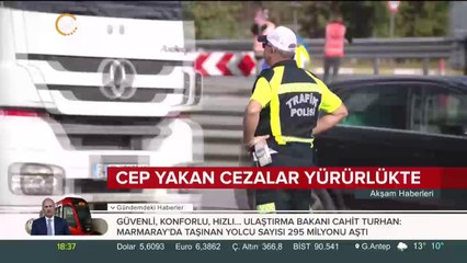 Trafikte cep yakan cezalar yürürlükte