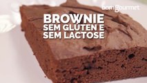Receita de brownie sem glúten e sem lactose