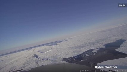 Unusual sight as NASA spots nearly perfect rectangular iceberg
