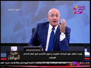 "سيد علي" يوجه رسالة جريئة عن روشتة مواجهة الدعارة الإعلامية التي تمارسها "الجزيرة واخواتها"