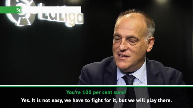 Barcelona will '100 per cent' play La Liga match in USA - Tebas