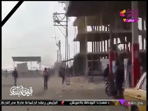 انفراد| لحظة استهداف الإرهابيين لمسجد الروضة بسيناء