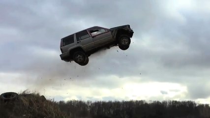 This Man Jumps Used Cars Off An Insane Ramp