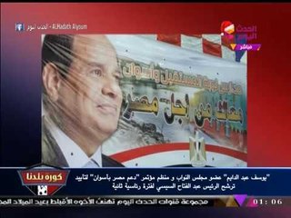 النائب "يوسف عبد الدايم" يكشف كواليس مؤتمر أسوان لدعم ترشح الرئيس: "النوبة تقف وراء السيسي"