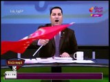 عبد الناصر زيدان يحتفل عالهواء بفوز الأهلي على المصري بالسوبر