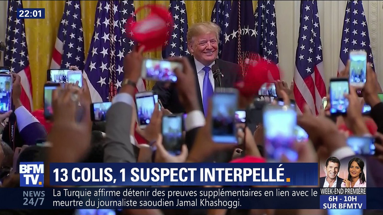 Colis piégés aux Etats-Unis: Un suspect interpellé (1/3)