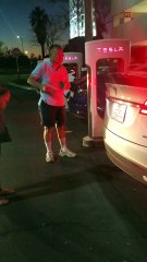 Tesla Supercharger Confrontation