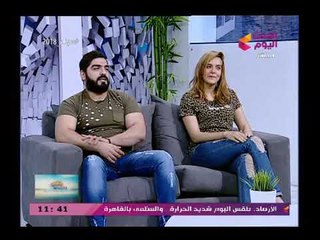 بالفيديو شاهد رسالة الفنانة "هيفاء وهبي" الى الملحن احمد البرازيلي ومذيع الحدث يعلق: يا بختك!!