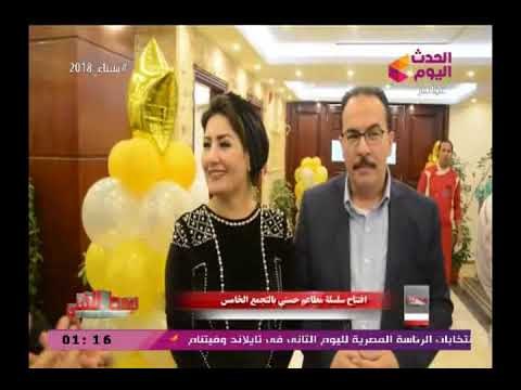 كاميرا #الوسط الفني لقاء مع عم حسني صاحب مطاعم حسني أثناء افتتاح فرع مطاعم حسني بالتجمع