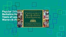 Popular University of Berkshire Hathaway: 30 Years of Lessons Learned from Warren Buffett