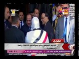الرئيس السيسي اثناء الإدلاء بصوته فى انتخابات رئاسة الجمهورية