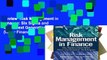 Review  Risk Management in Finance: Six Sigma and Other Next Generation Techniques (Wiley Finance)