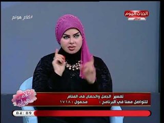 كلام هوانم مع منال عبد اللطيف| تفسير رؤية الجمل والحصان بالمنام مع د. صوفيا زادة 8-4-2018