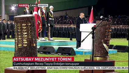 Cumhurbaşkanı  Erdoğan Jandarma ve Sahil Güvenlik Akademisi Astsubay Mezuniyet Töreninde Konuşuyor.     26.10.2018
