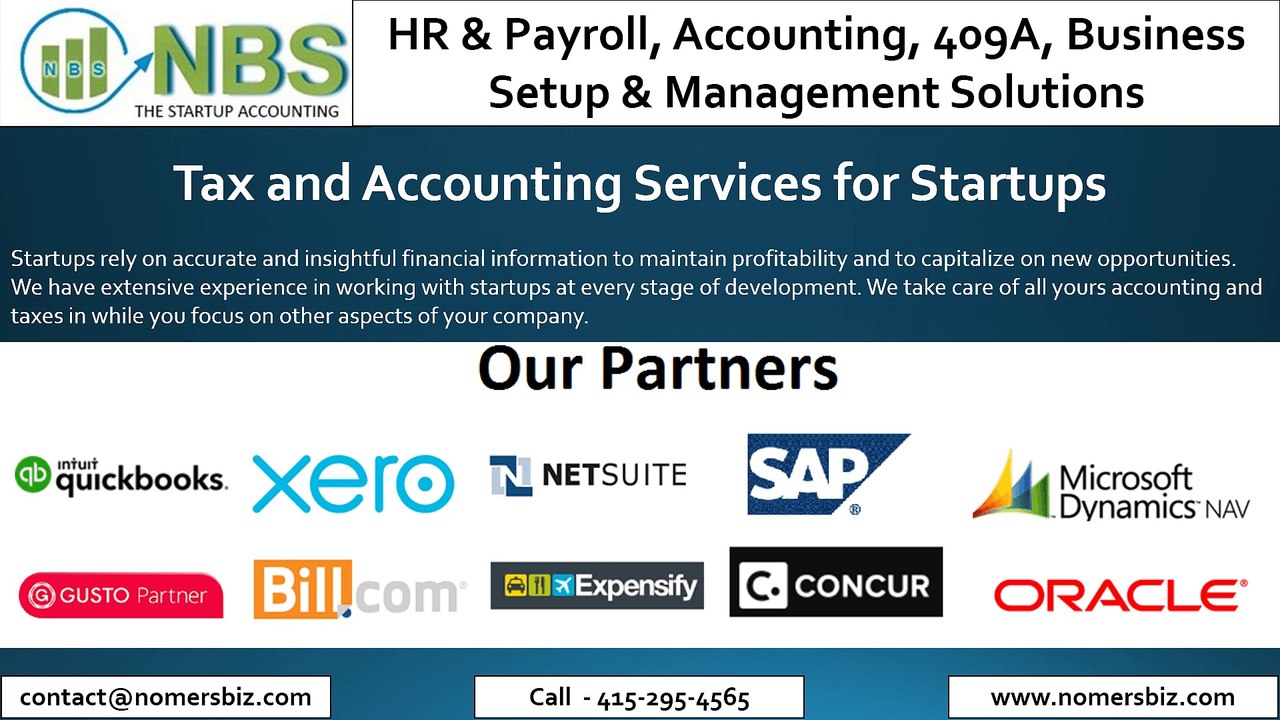 HR & Payroll, Accounting, 409A, Business Setup and Management Solutions - NomersBiz