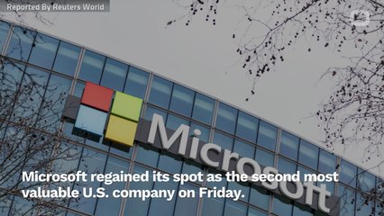 Microsoft Overtakes Amazon As Second Most Valuable U.S. Company