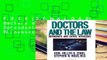 F.R.E.E [D.O.W.N.L.O.A.D] Doctors and the Law: Defendants and Expert Witnesses [E.P.U.B]