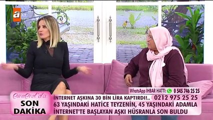 63 Yaşındaki Hatice Teyze, İnternetten Tanıştığı Aşkına 30 Bin Lira Kaptırdı