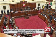 Abogado Humberto Abanto admitió que brindó asesorías para el Congreso de la República