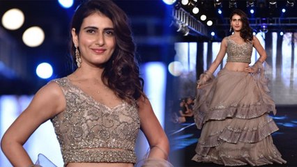 Fatima Sana Shaikh looks stunning in Bridal Lehenga as she walks the ramp | Boldsky