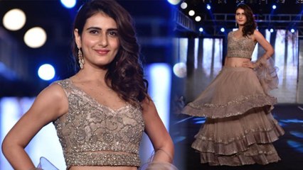 Fatima Sana Shaikh wore a Bridal Lehenga for the ramp at The Wedding Junction Show | FilmiBeat