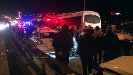 Kocaeli TEM’de 10 Araç Birbirine Girdi: 16 Yaralı