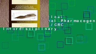 [P.D.F] Statistical and Computational Pharmacogenomics (Chapman   Hall/CRC Interdisciplinary