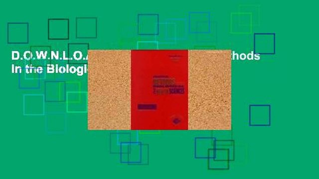 D.O.W.N.L.O.A.D [P.D.F] Statistical Methods in the Biological and Health Sciences